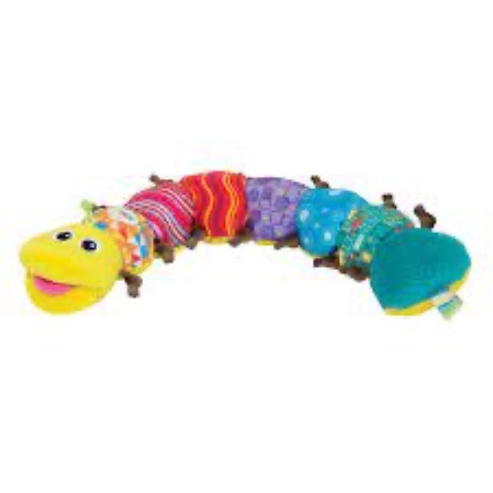 Tomy Lamaze Caterpillar Rattle Crinkle 24" Plush Stuffed Baby/Toddler Toy